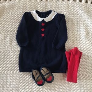 BabyGap sweater dress and shoes